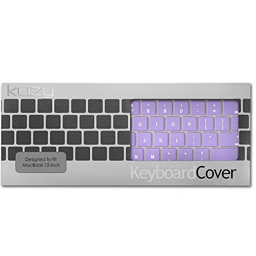Kuzy R7 12-inch Keyboard Silicone Cover Skin for MacBook (Purple) - Image 4