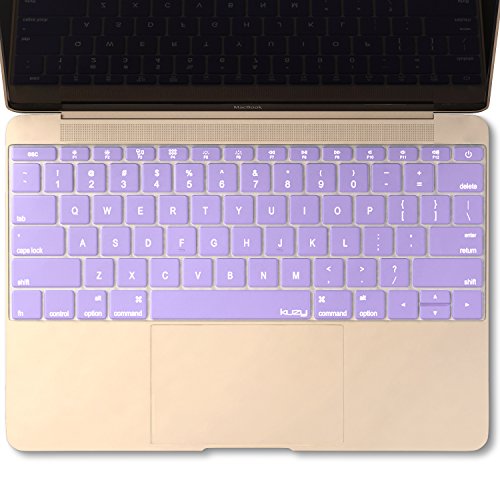 Kuzy R7 12-inch Keyboard Silicone Cover Skin for MacBook (Purple) - Image 5