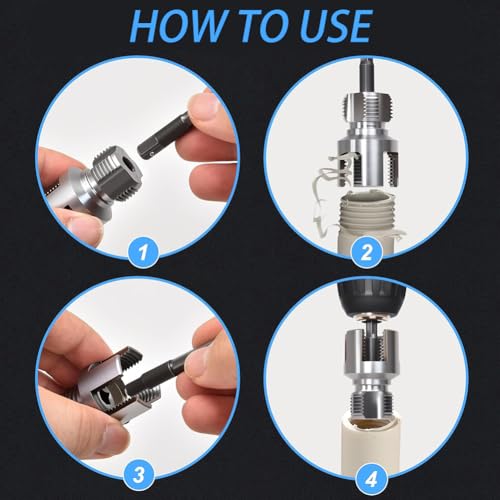 Hodaqe Pipe Threading Die Heads, 1/2 and 3/4 Inch, 2 Pcs - Image 5