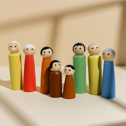 Channapatna Kutumba Wooden Peg Dolls