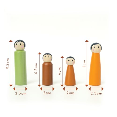 Channapatna Kutumba Wooden Peg Dolls