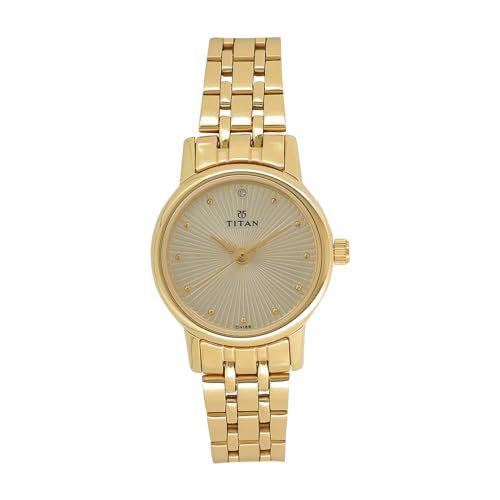 Titan Karishma Quartz Analog Champagne