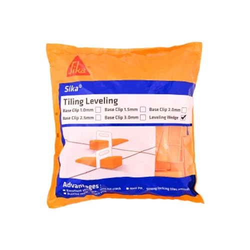 SIKA – Tile levellers – SikaTile Leveller Wedges – Ensures Proper Levelling During Tile Installation – Floors and Walls – Easy to use – Yellow
