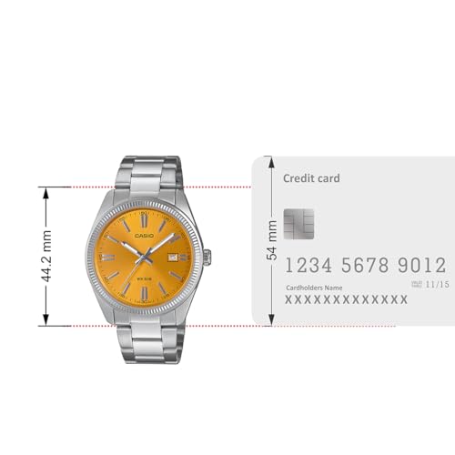 Casio Men MTP-1302PD-9AVEF Analog Yellow Dial Men (A2369) - Image 7