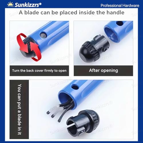 Sunkizzrs® Deburring Tool Kit with 10-Pcs Rotary Deburr Blades - Image 5