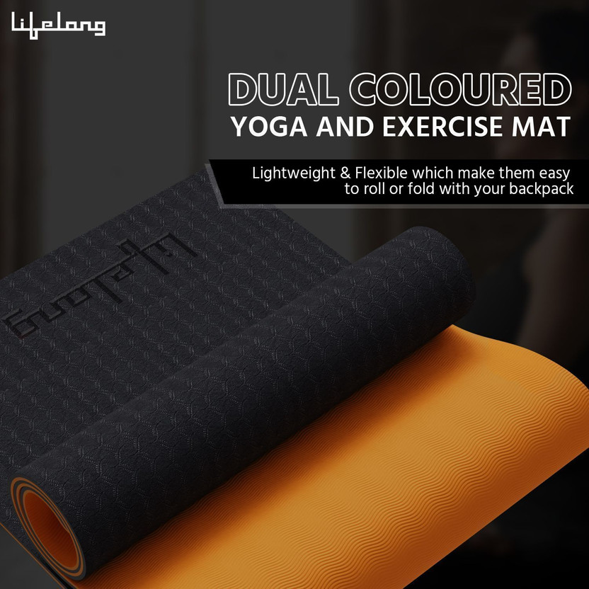 Lifelong LLYM223 Dual Color EVA Material Anti-Slip Black, Orange - Image 2