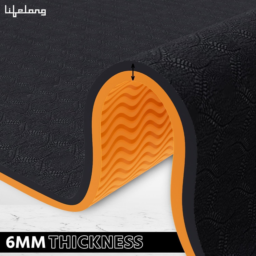 Lifelong LLYM223 Dual Color EVA Material Anti-Slip Black, Orange - Image 3