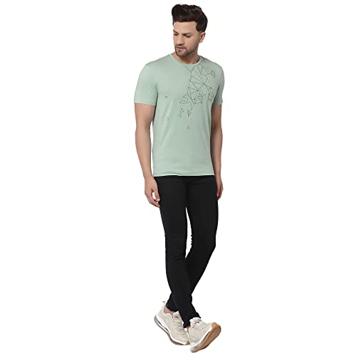 Red Tape Men Pastel Green Round Neck T-Shirt - Image 4