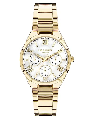 Lee Cooper Multifunction White Round Dial Women's Watch - LC07456.120
