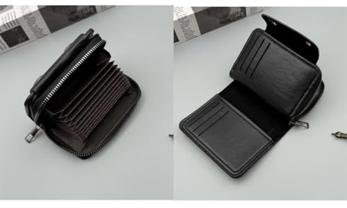 Leather Card Wallet,11 Card Slot