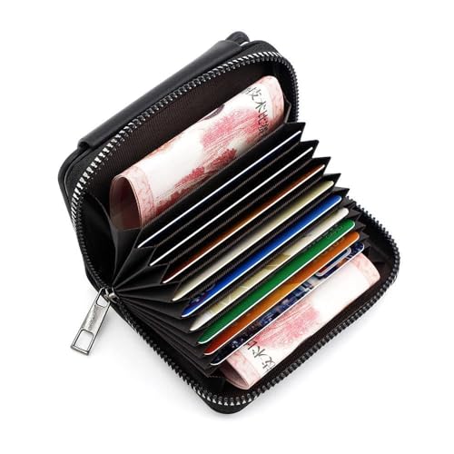 Leather Card Wallet,11 Card Slot