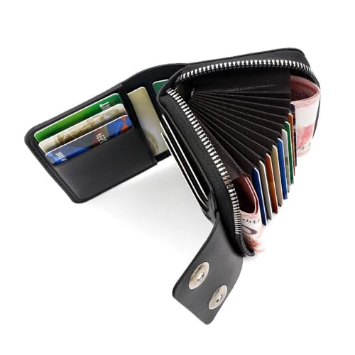 Leather Card Wallet,11 Card Slot