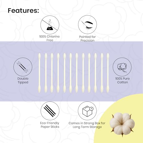 Nevae Cotton Beauty Buds 600 Swabs Pack of 3 (100 Pcs each) - Image 2
