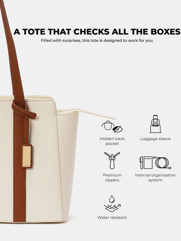 Mokobara Women White Tote - Image 4