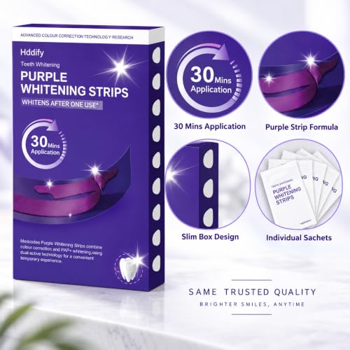 Purple Teeth Whitening Strips PAP
