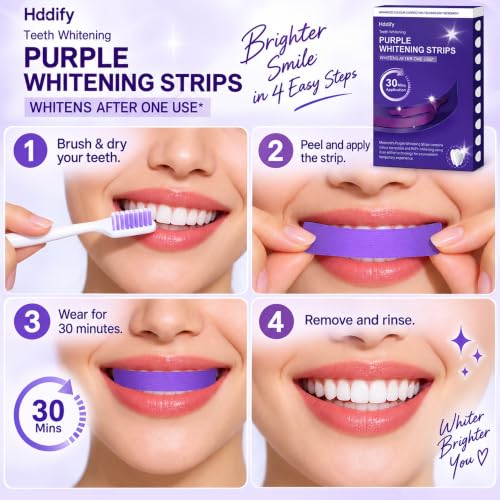 Purple Teeth Whitening Strips PAP