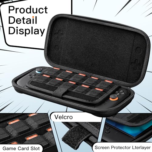 JETech Slim Carrying Case for Nintendo Switch 2, Black - Image 5