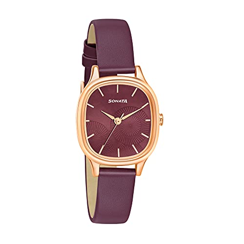 Sonata Linnea Quartz Analog Maroon