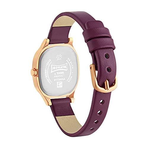 Sonata Linnea Quartz Analog Maroon