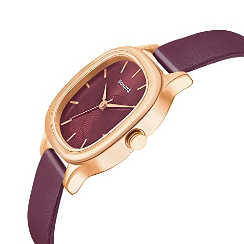 Sonata Linnea Quartz Analog Maroon