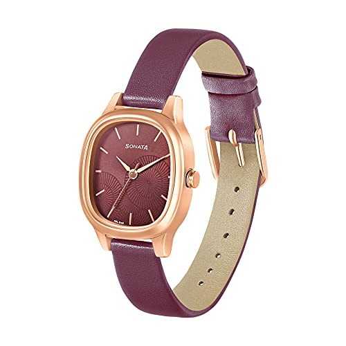 Sonata Linnea Quartz Analog Maroon