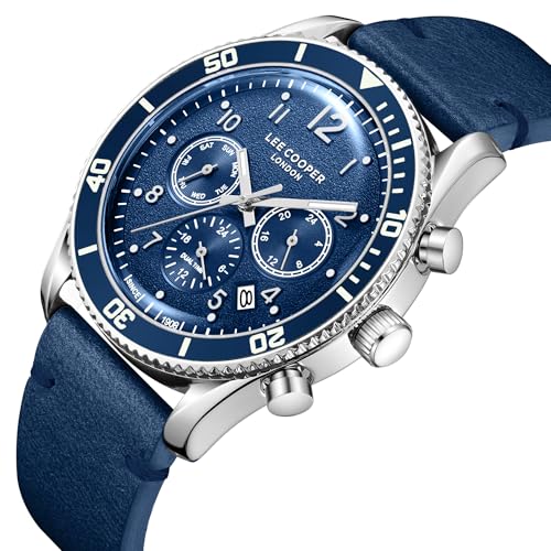 Lee Cooper Quartz Blue Round Dial Men's Watch - LC08260.399 - Image 6