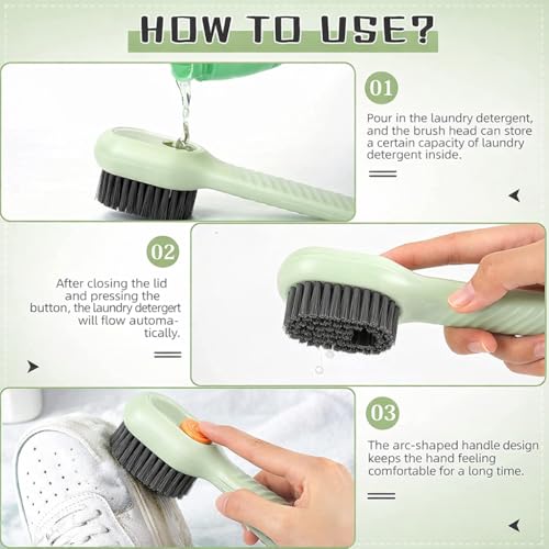 Multipurpose Cleaning Brush with Liquid