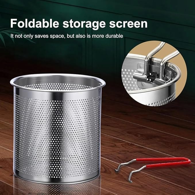 Small Deep Frying with Strainer