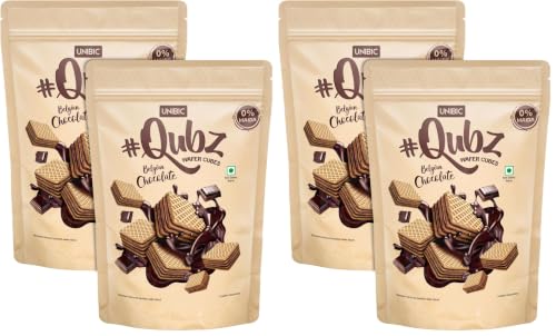 Unibic Foods India Pvt Wafer Qubz Belgium Chocolate 240gm (Pack of 2)