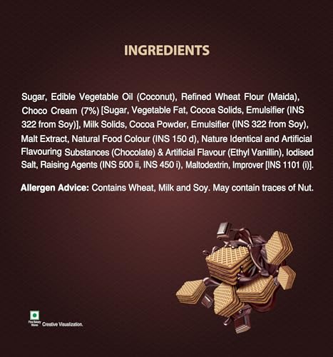 Unibic Foods India Pvt Wafer Qubz Belgium Chocolate 240gm (Pack of 2) - Image 4