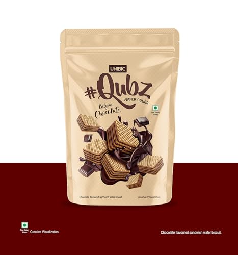 Unibic Foods India Pvt Wafer Qubz Belgium Chocolate 240gm (Pack of 2) - Image 5