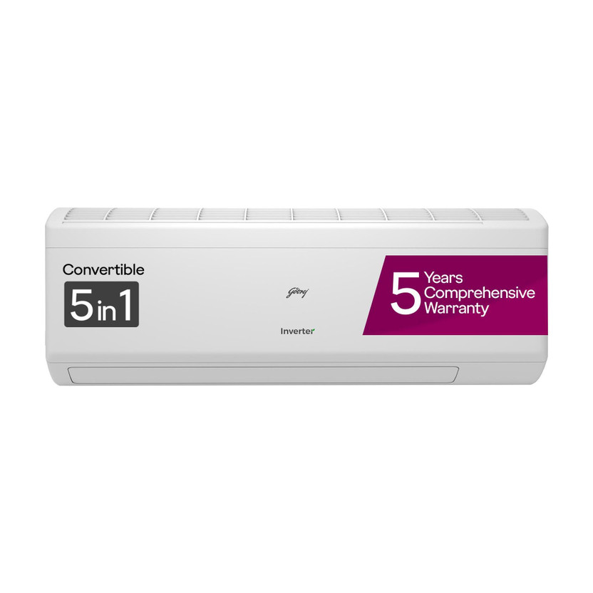Godrej 2024 Model 1.5 Ton 5 Star Split Inverter 5-In-1 Convertibl