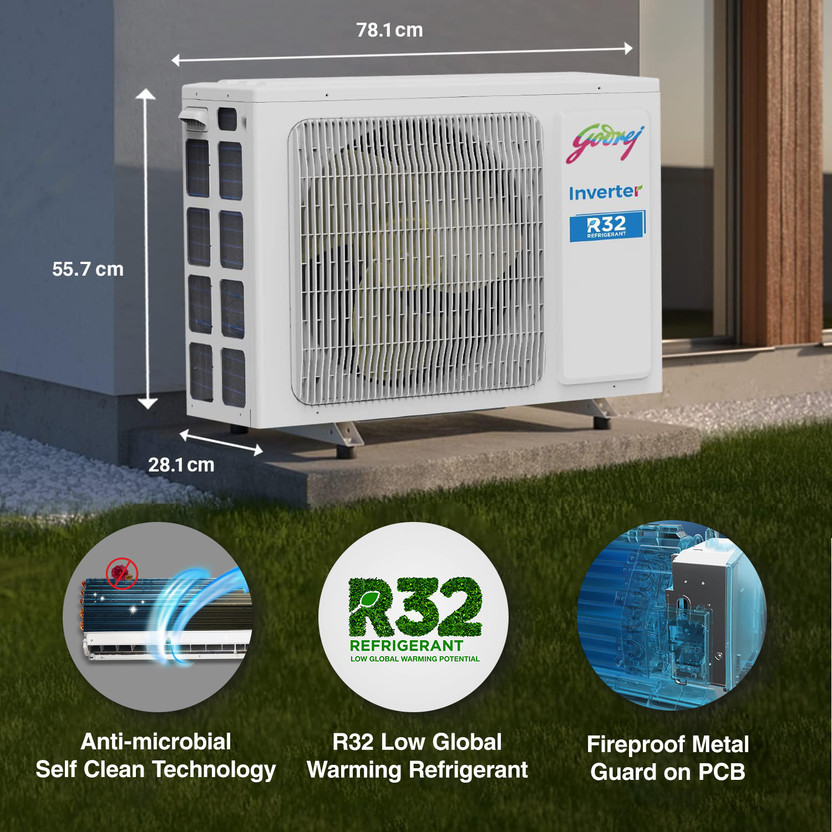 Godrej 2024 Model 1.5 Ton 5 Star Split Inverter 5-In-1 Convertibl - Image 4