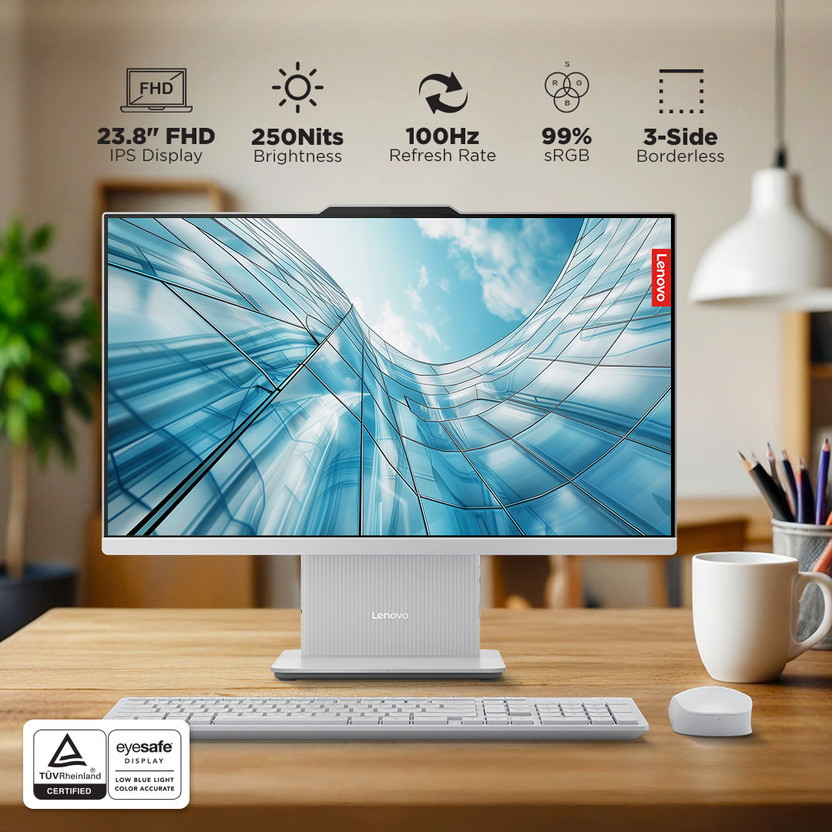 Lenovo IdeaCentre AIO Core i5 (16 GB DDR5/512 GB SSD/Windows 11 H - Image 3
