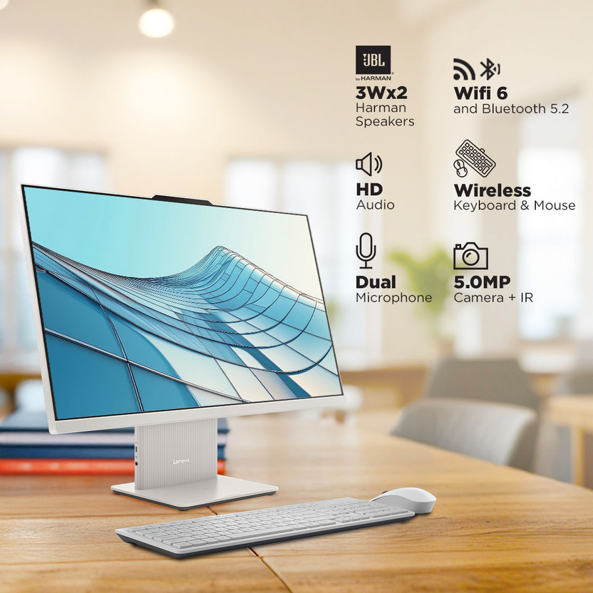 Lenovo IdeaCentre AIO Core i5 (16 GB DDR5/512 GB SSD/Windows 11 H - Image 5