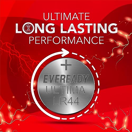 Eveready Ultima Alkaline Coin Battery 1.5V, LR44, Pack of 10 - Image 3