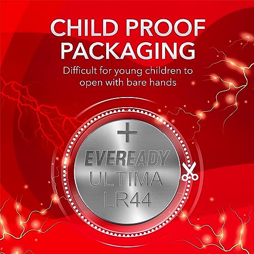 Eveready Ultima Alkaline Coin Battery 1.5V, LR44, Pack of 10 - Image 4