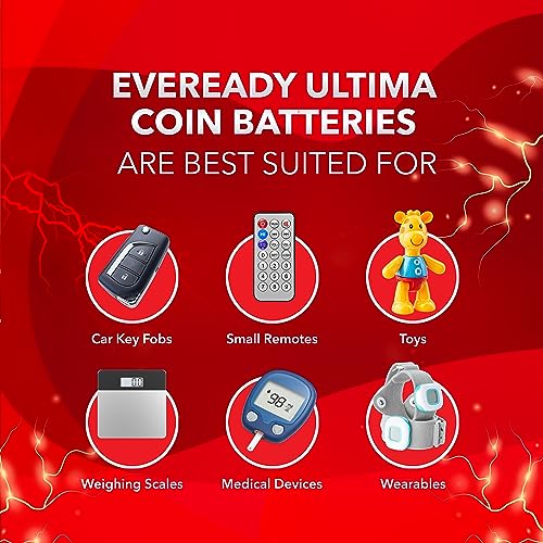 Eveready Ultima Alkaline Coin Battery 1.5V, LR44, Pack of 10 - Image 7