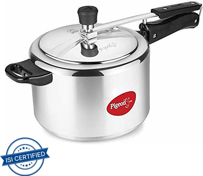 Pigeon Inox Stainless Steel Pressure Cooker 3L Induction Bottom 3