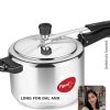 Pigeon Inox Stainless Steel Pressure Cooker 3L Induction Bottom 3 - Image 2