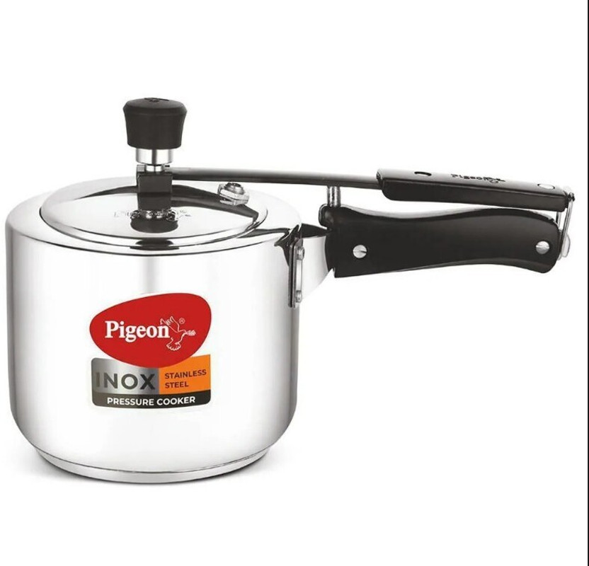 Pigeon Inox Stainless Steel Pressure Cooker 3L Induction Bottom 3 - Image 4