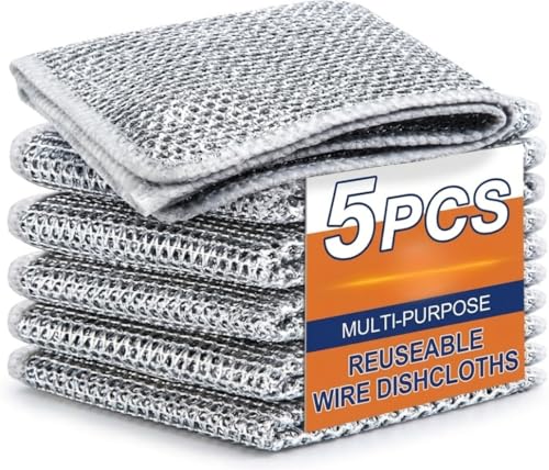 Non-Scratch Dish Wash Cloth, Steel