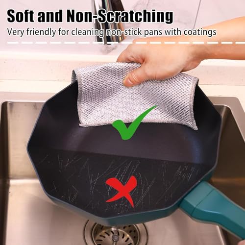 Non-Scratch Dish Wash Cloth, Steel