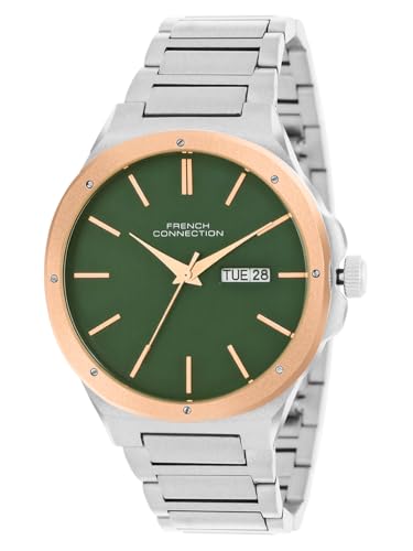 French Connection Uno Green Round Dial Mens Analogue Watch FCH04SM-G - Image 3