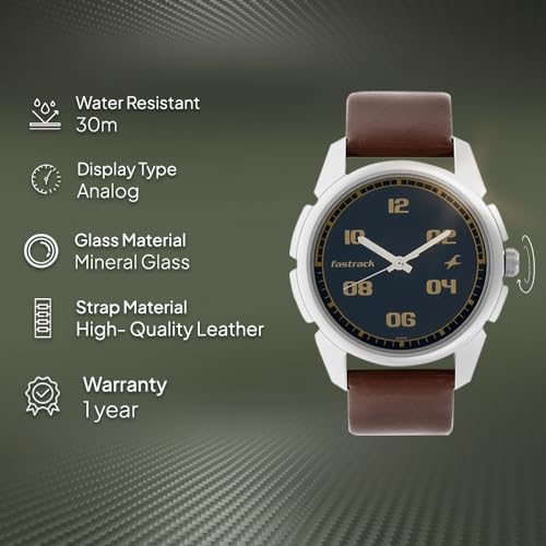 Fastrack Casual Analog Blue Dial
