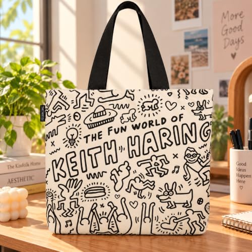 Keith Haring The Fun World of Tote Bag - Image 2