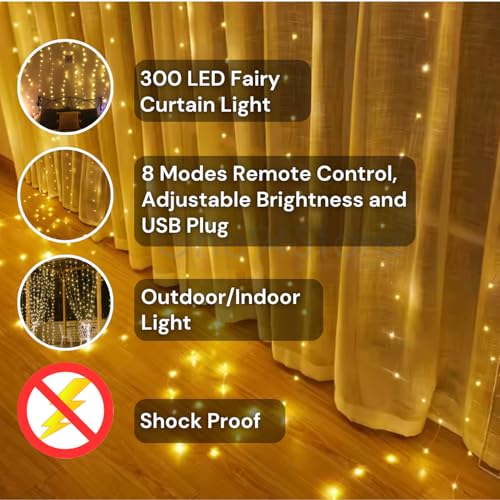 One94Store Fairy Curtain String Lights