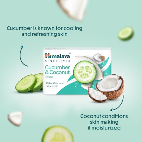 Himalaya Refreshing Cucumber Soap and Coconut Soap, 125g - Image 5