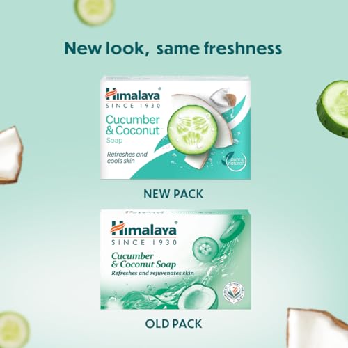Himalaya Refreshing Cucumber Soap and Coconut Soap, 125g - Image 7