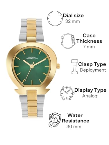 French Connection Sunray Green Round